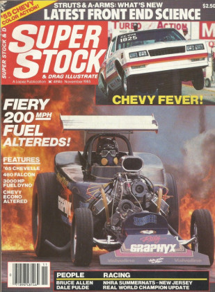 SUPER STOCK 1985 NOV - CLEO, MINOR, SCHONBERGER, RIOLO, PULDE, ALLEN